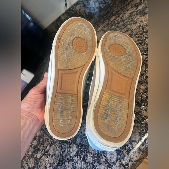Polo Ralph Lauren canvas boat shoes. 13. Excellent condition. Gray and cream. - Picture 6 of 14